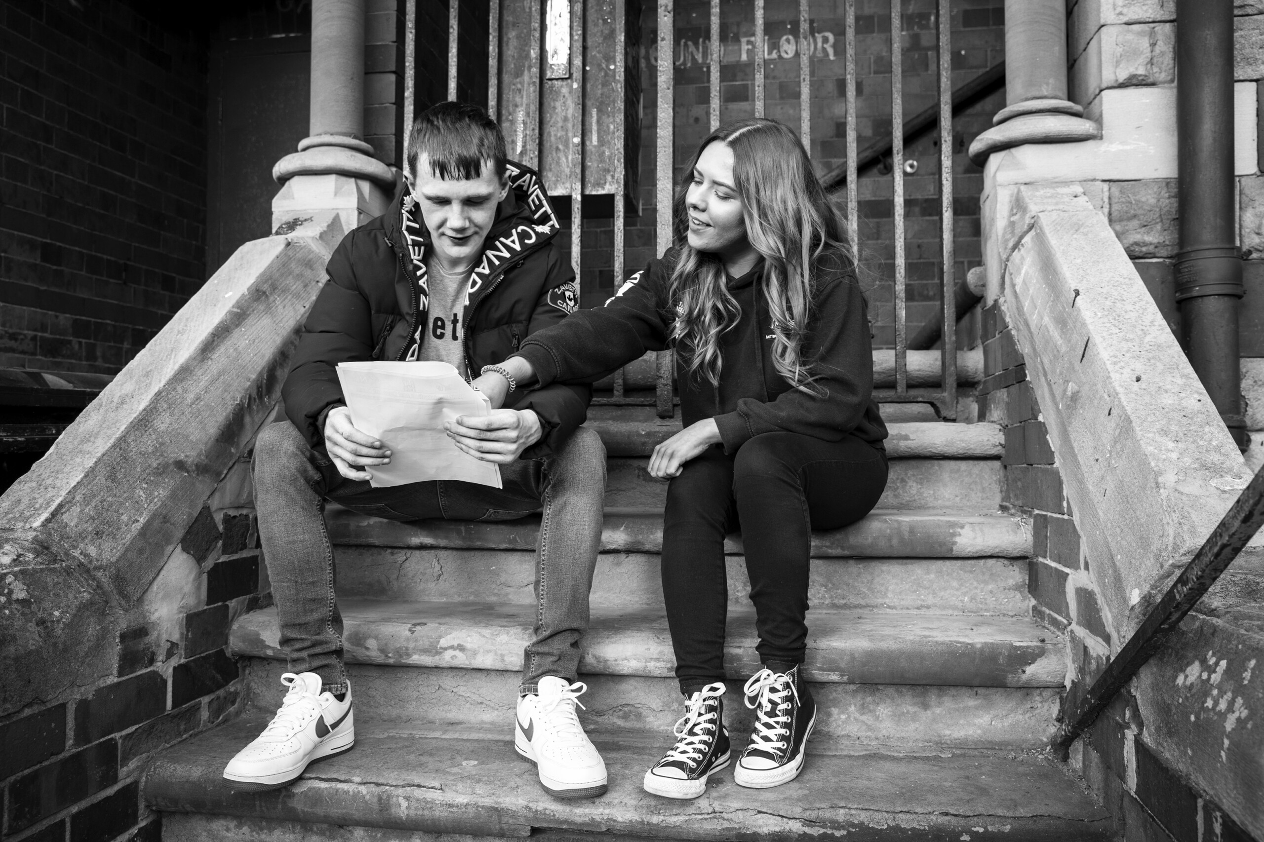 Switch Up’s Poppy spends time with Sarah as part of the mentoring scheme Switch Up offer. Switch Up, Nottingham School of Boxing, Nottingham, United Kingdom. (photo by Andy Aitchison)